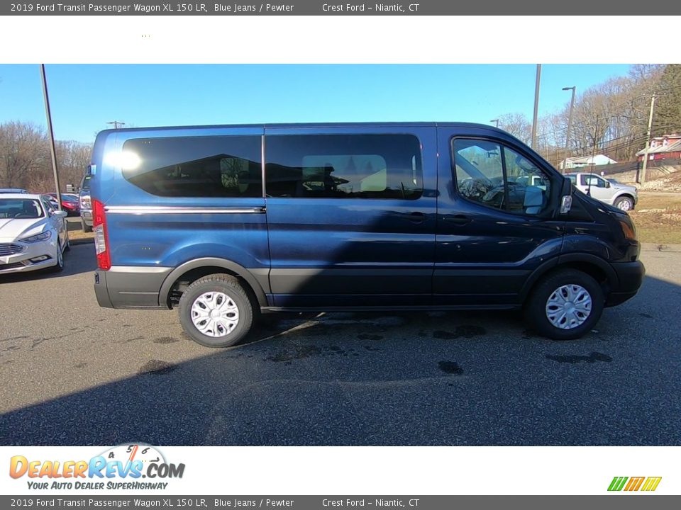 2019 Ford Transit Passenger Wagon XL 150 LR Blue Jeans / Pewter Photo #8