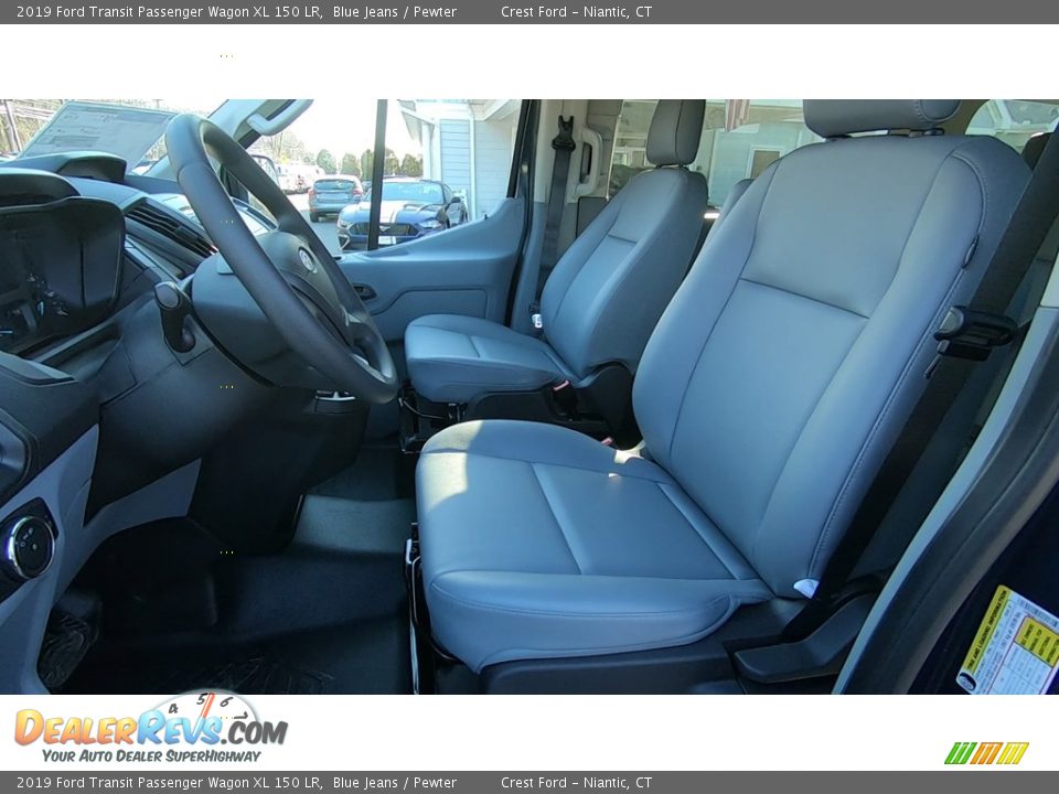 2019 Ford Transit Passenger Wagon XL 150 LR Blue Jeans / Pewter Photo #11