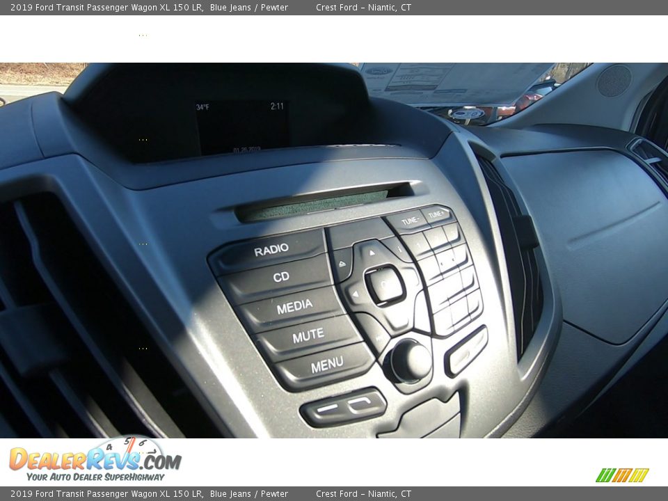 2019 Ford Transit Passenger Wagon XL 150 LR Blue Jeans / Pewter Photo #14
