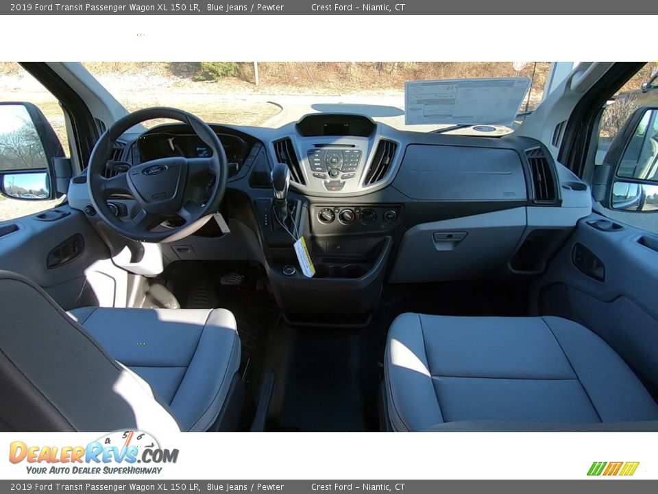 2019 Ford Transit Passenger Wagon XL 150 LR Blue Jeans / Pewter Photo #22