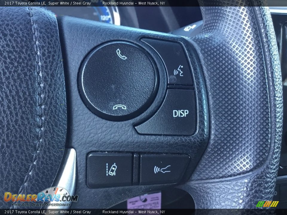 2017 Toyota Corolla LE Super White / Steel Gray Photo #16