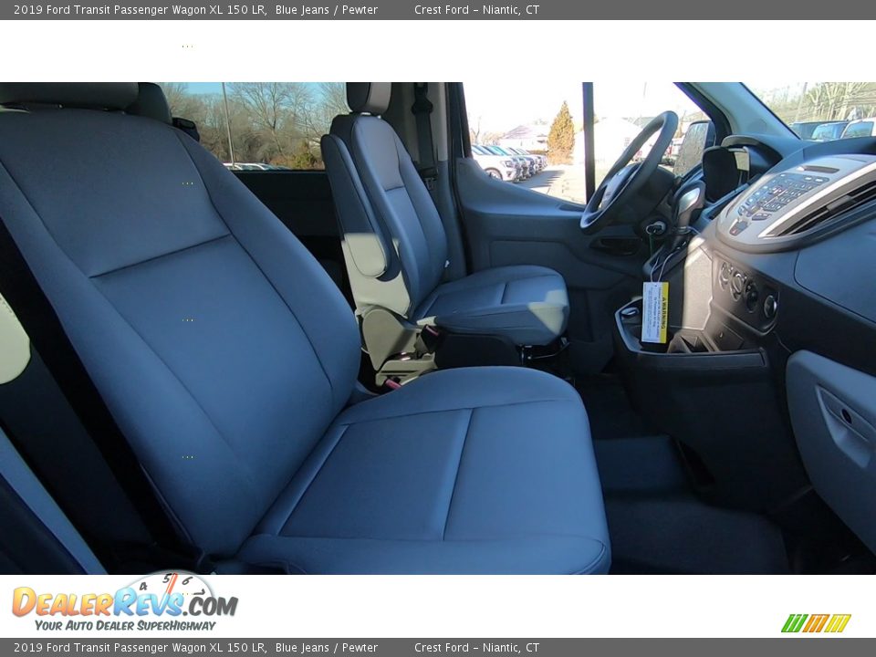 2019 Ford Transit Passenger Wagon XL 150 LR Blue Jeans / Pewter Photo #23