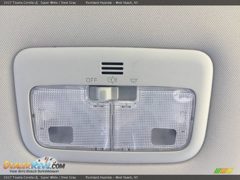 2017 Toyota Corolla LE Super White / Steel Gray Photo #19