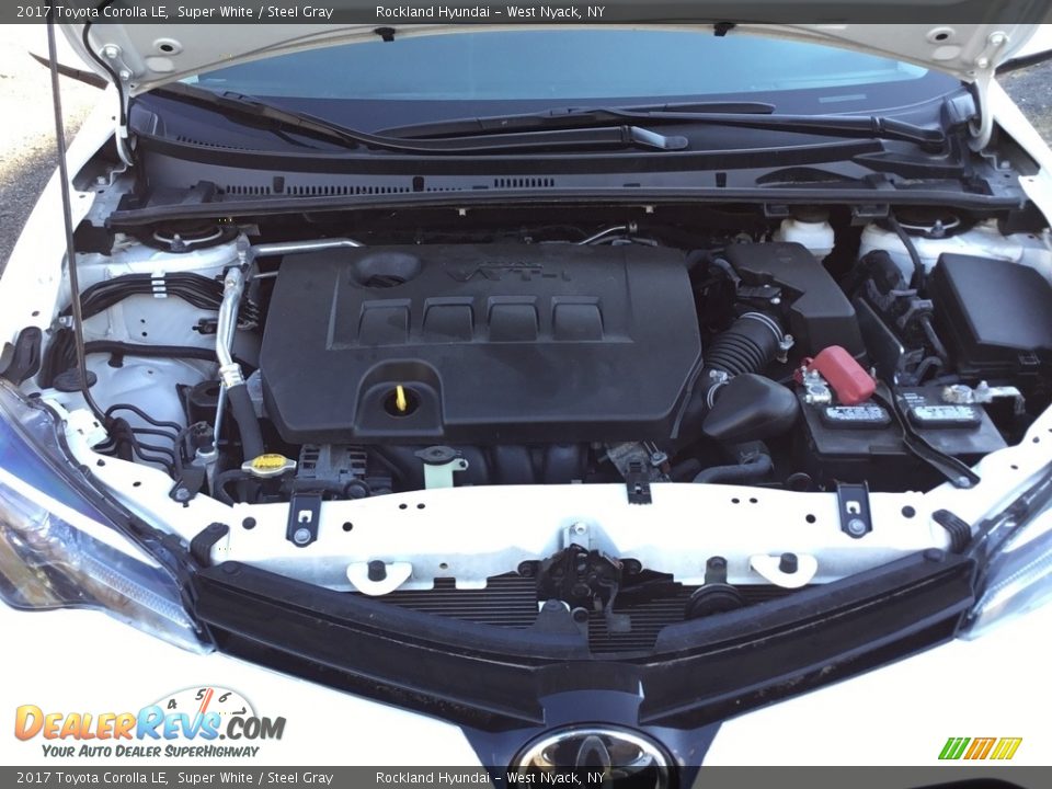 2017 Toyota Corolla LE Super White / Steel Gray Photo #29