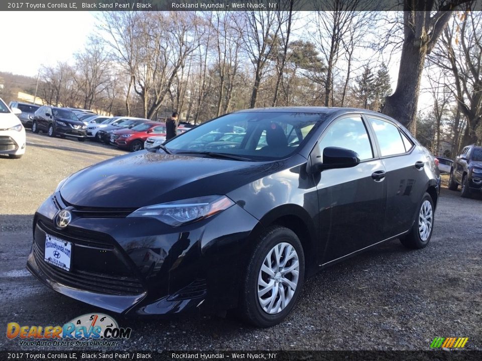 2017 Toyota Corolla LE Black Sand Pearl / Black Photo #7