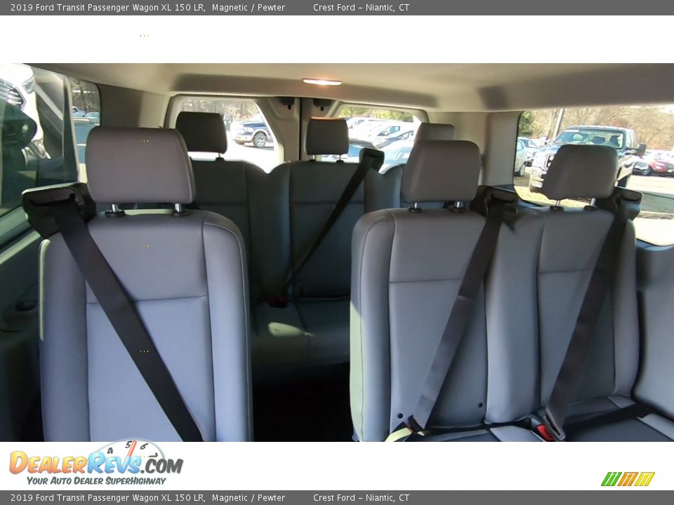Rear Seat of 2019 Ford Transit Passenger Wagon XL 150 LR Photo #21