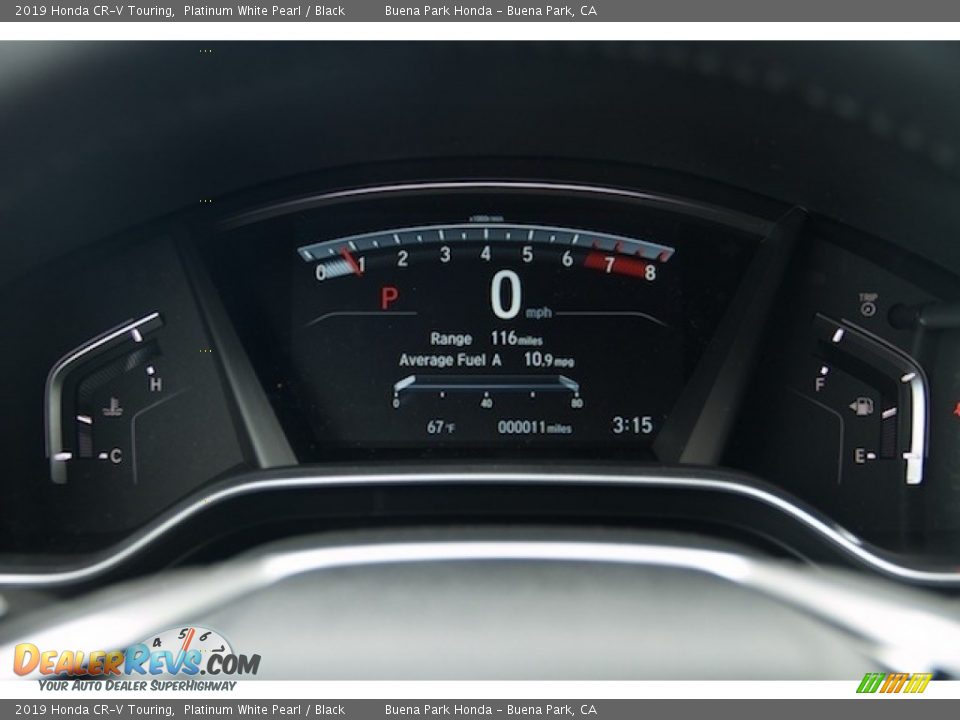 2019 Honda CR-V Touring Platinum White Pearl / Black Photo #17