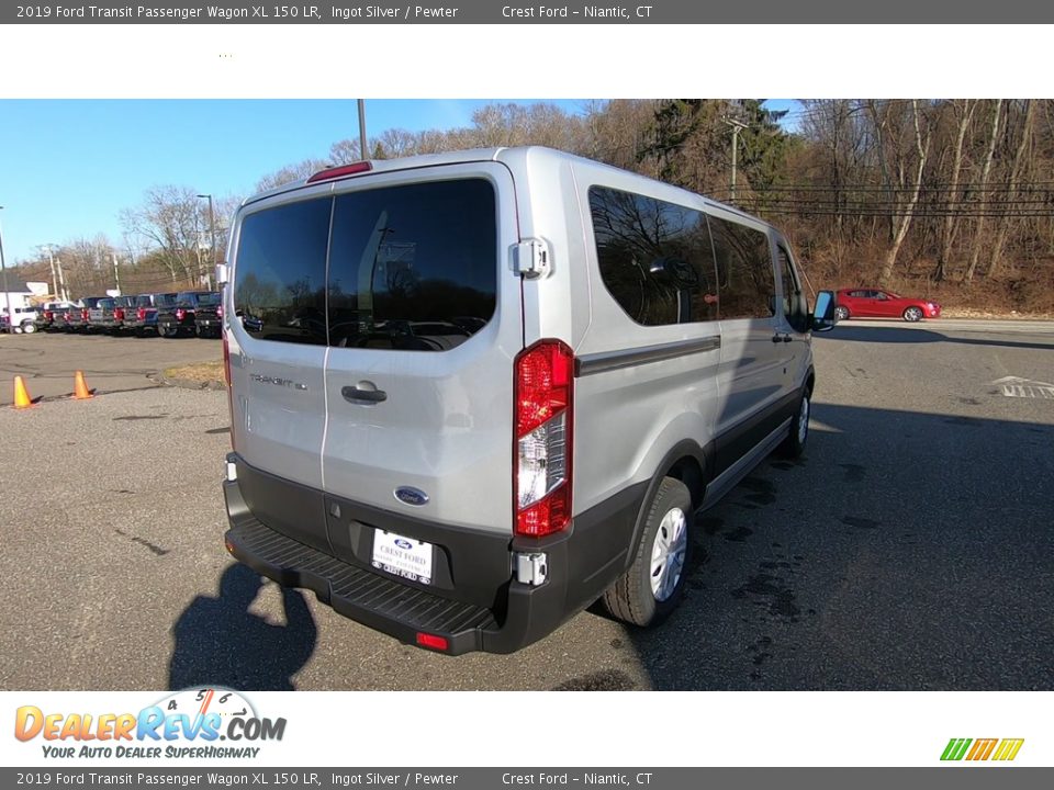 2019 Ford Transit Passenger Wagon XL 150 LR Ingot Silver / Pewter Photo #7