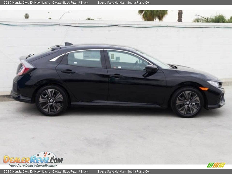 2019 Honda Civic EX Hatchback Crystal Black Pearl / Black Photo #5