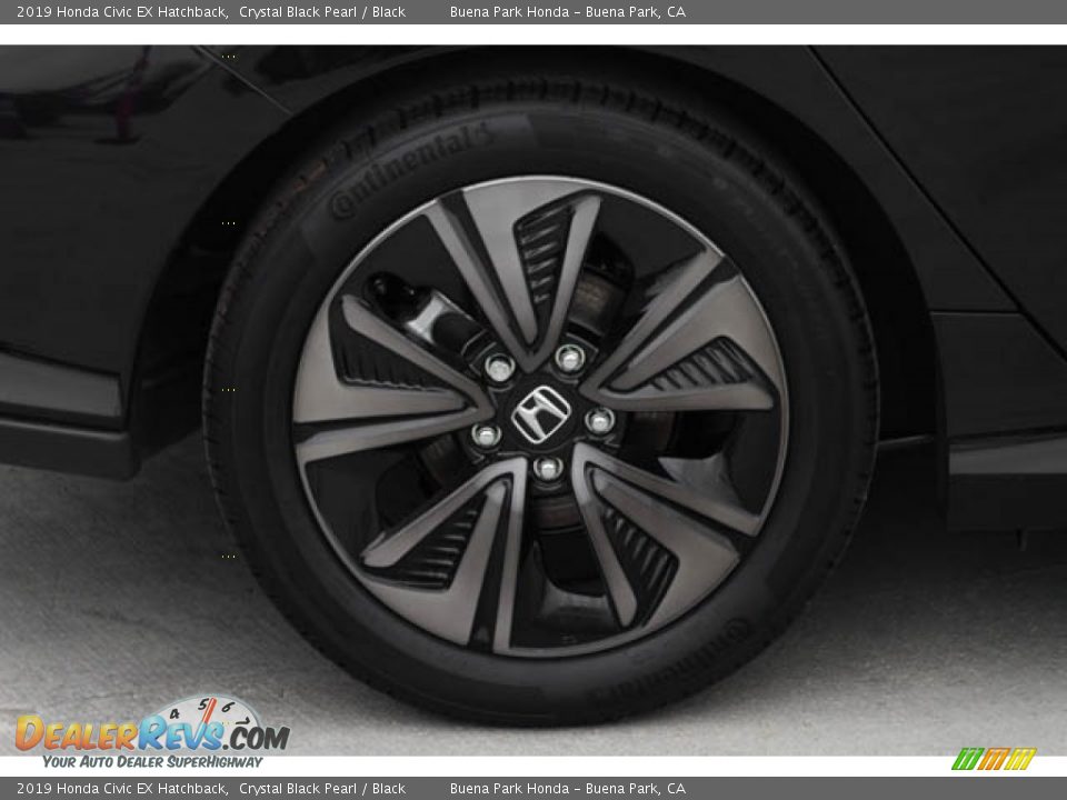 2019 Honda Civic EX Hatchback Crystal Black Pearl / Black Photo #11