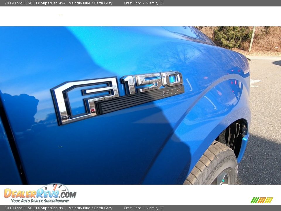 2019 Ford F150 STX SuperCab 4x4 Velocity Blue / Earth Gray Photo #25