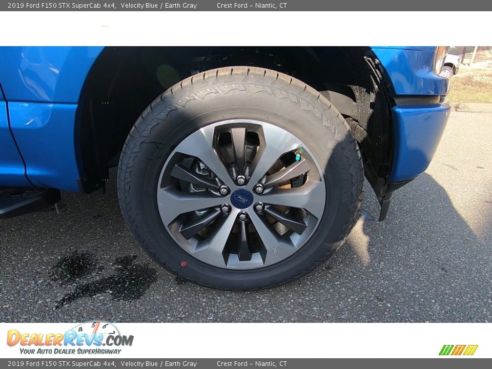 2019 Ford F150 STX SuperCab 4x4 Velocity Blue / Earth Gray Photo #26