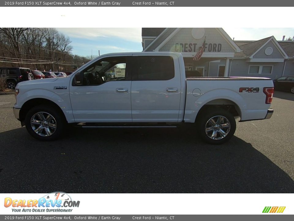 2019 Ford F150 XLT SuperCrew 4x4 Oxford White / Earth Gray Photo #4