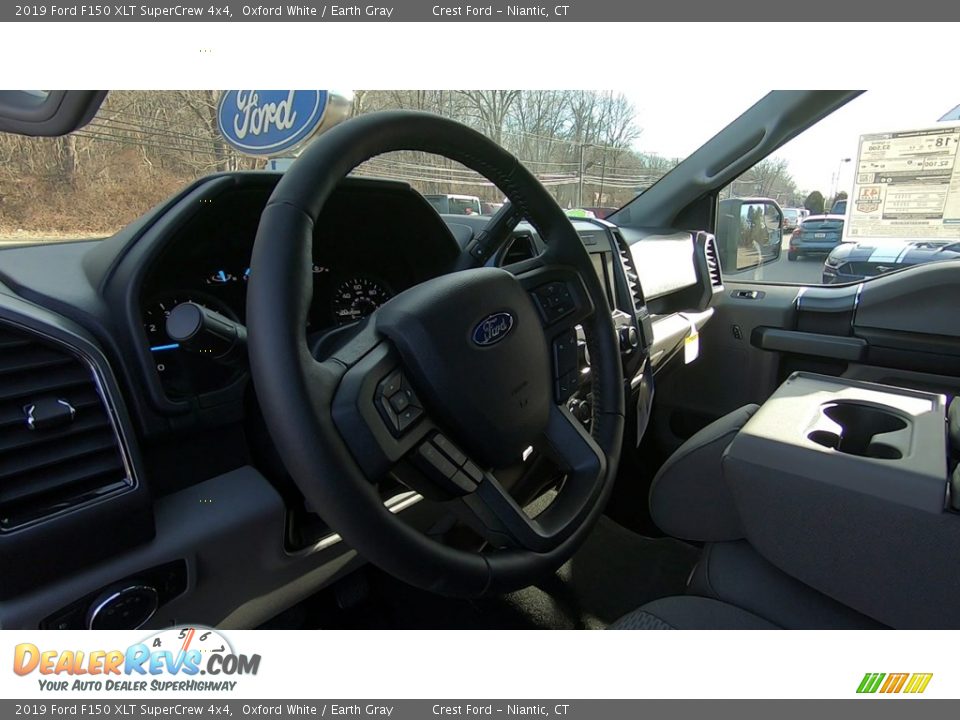 2019 Ford F150 XLT SuperCrew 4x4 Oxford White / Earth Gray Photo #10