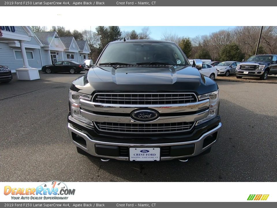 2019 Ford F150 Lariat SuperCrew 4x4 Agate Black / Black Photo #2