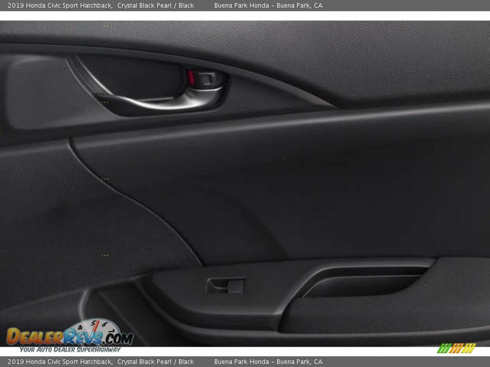 2019 Honda Civic Sport Hatchback Crystal Black Pearl / Black Photo #26