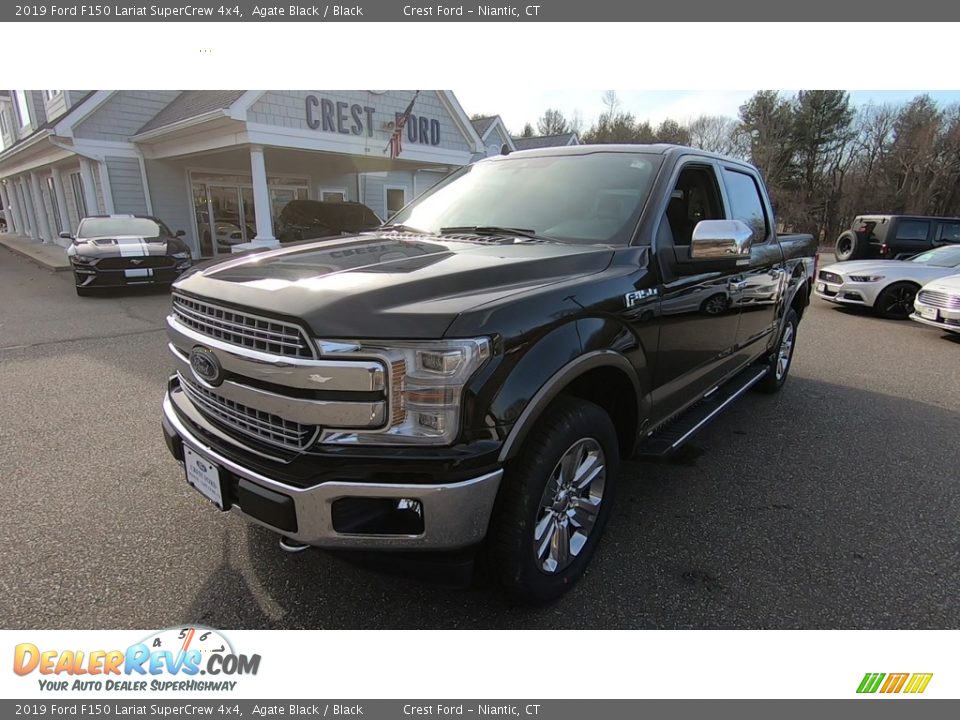 2019 Ford F150 Lariat SuperCrew 4x4 Agate Black / Black Photo #3
