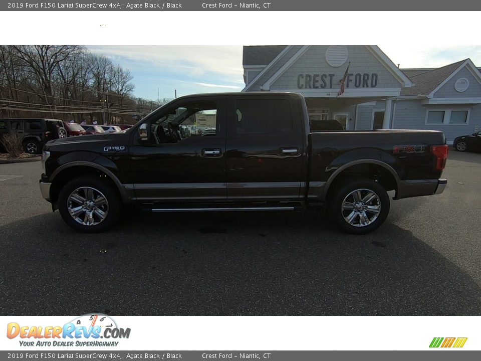 2019 Ford F150 Lariat SuperCrew 4x4 Agate Black / Black Photo #4