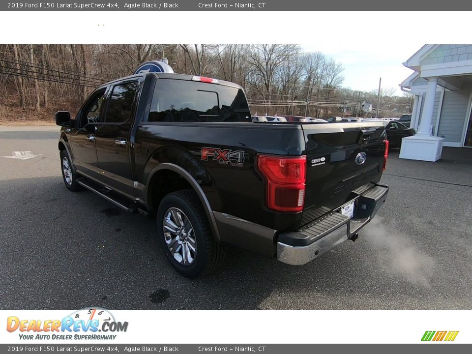 2019 Ford F150 Lariat SuperCrew 4x4 Agate Black / Black Photo #5