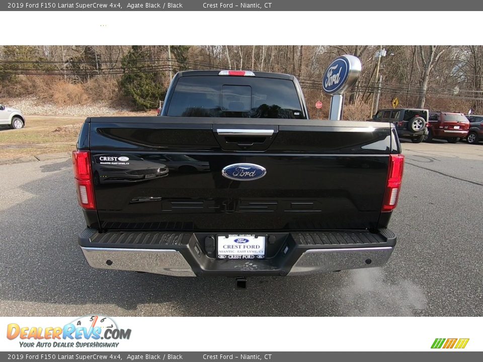 2019 Ford F150 Lariat SuperCrew 4x4 Agate Black / Black Photo #6