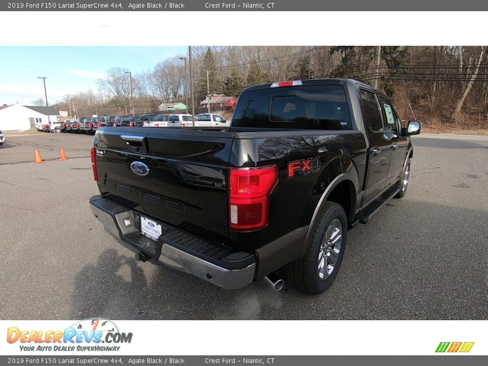 2019 Ford F150 Lariat SuperCrew 4x4 Agate Black / Black Photo #7