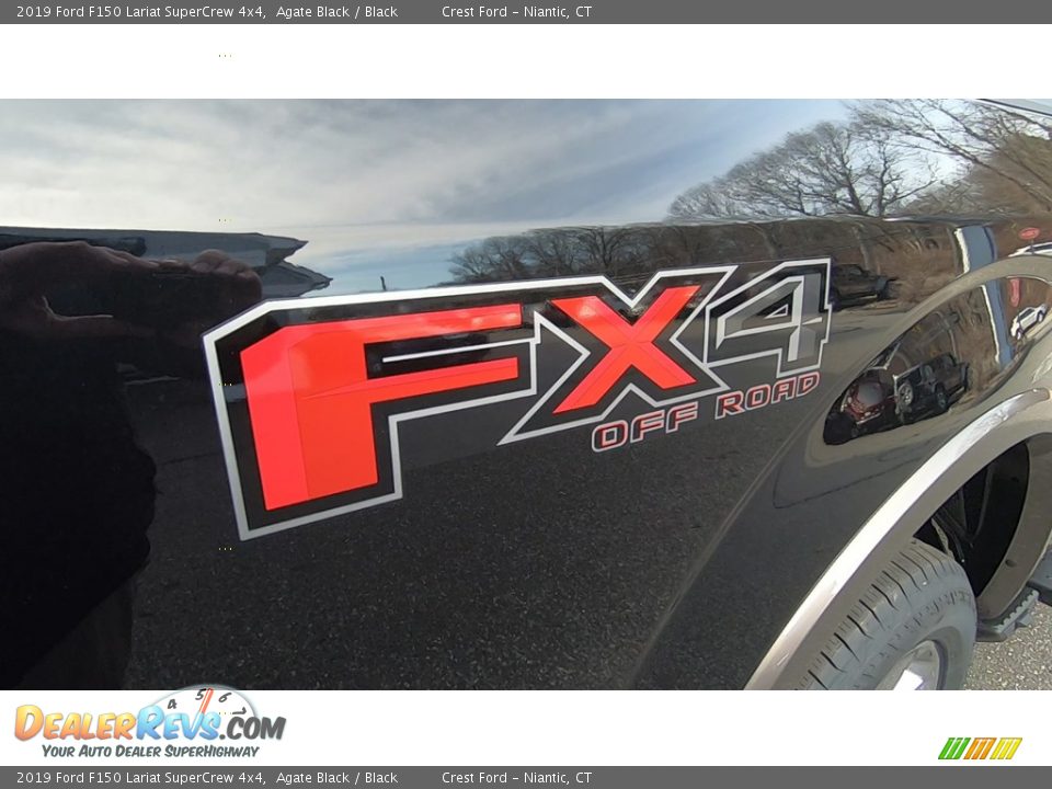 2019 Ford F150 Lariat SuperCrew 4x4 Agate Black / Black Photo #9