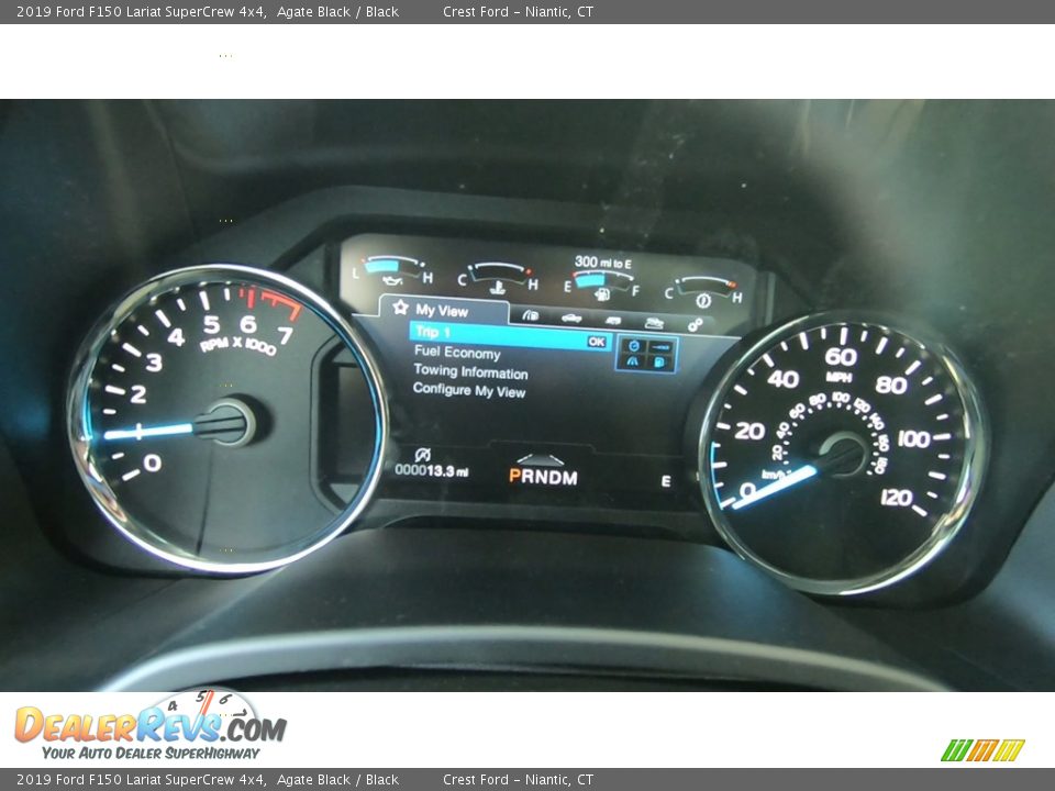 2019 Ford F150 Lariat SuperCrew 4x4 Agate Black / Black Photo #13