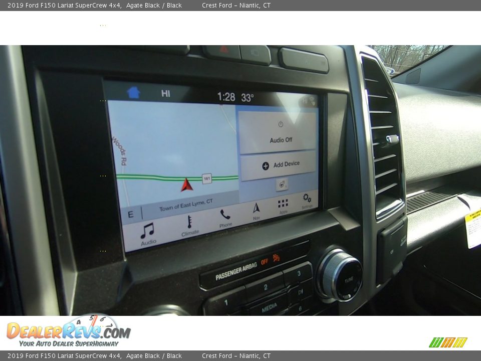 2019 Ford F150 Lariat SuperCrew 4x4 Agate Black / Black Photo #14