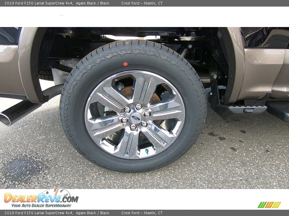 2019 Ford F150 Lariat SuperCrew 4x4 Agate Black / Black Photo #23