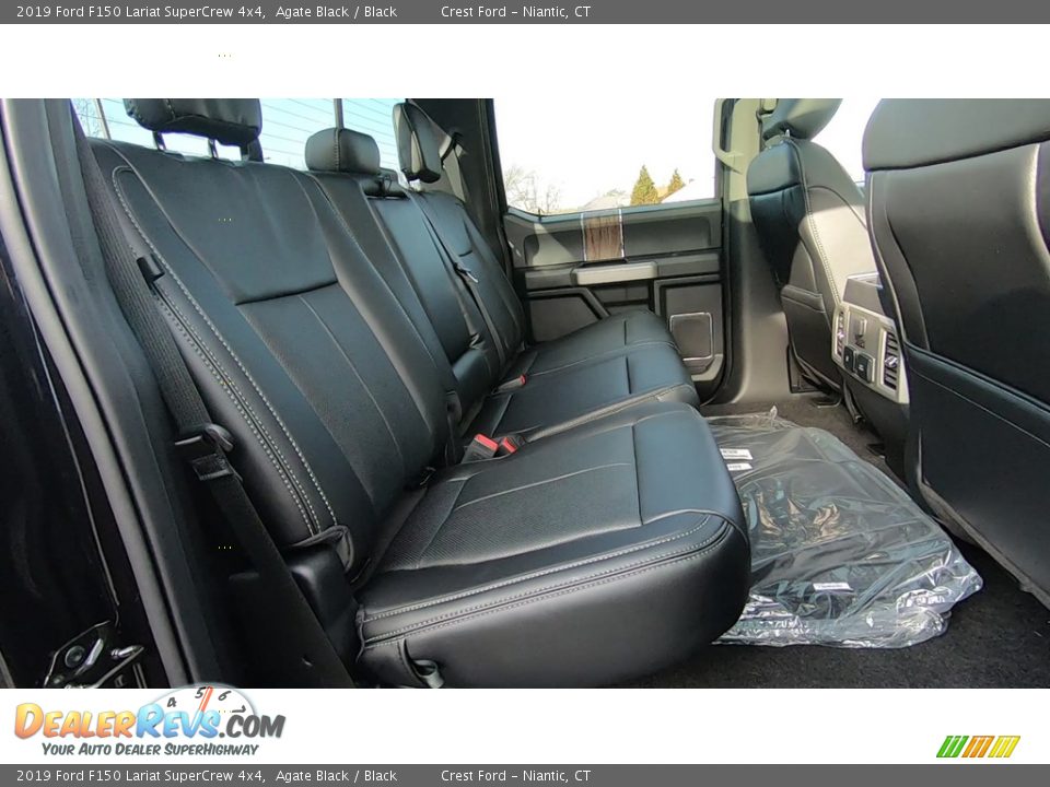 2019 Ford F150 Lariat SuperCrew 4x4 Agate Black / Black Photo #24