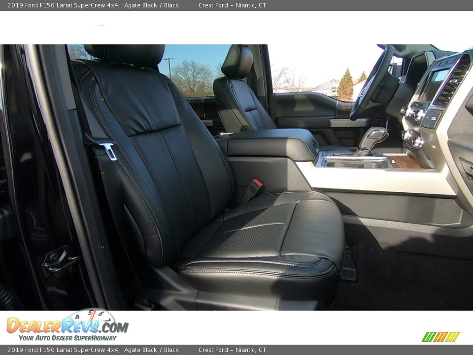 2019 Ford F150 Lariat SuperCrew 4x4 Agate Black / Black Photo #25