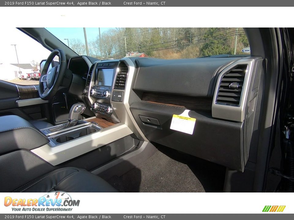 2019 Ford F150 Lariat SuperCrew 4x4 Agate Black / Black Photo #26