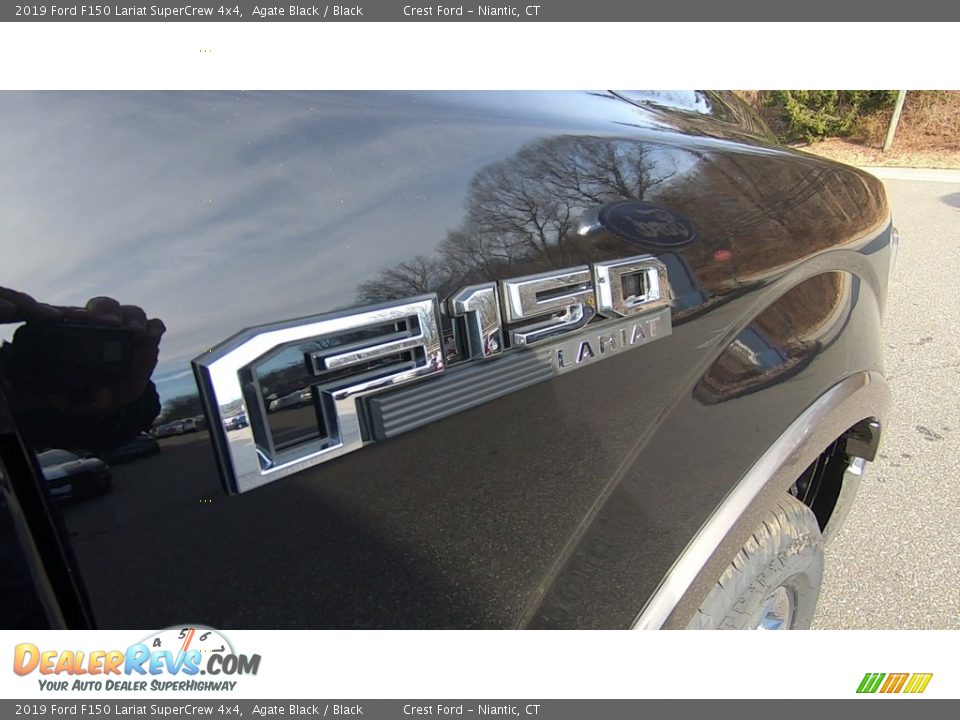 2019 Ford F150 Lariat SuperCrew 4x4 Agate Black / Black Photo #27