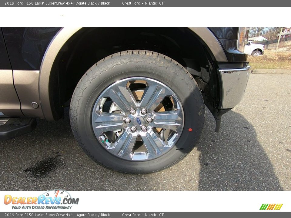 2019 Ford F150 Lariat SuperCrew 4x4 Agate Black / Black Photo #28