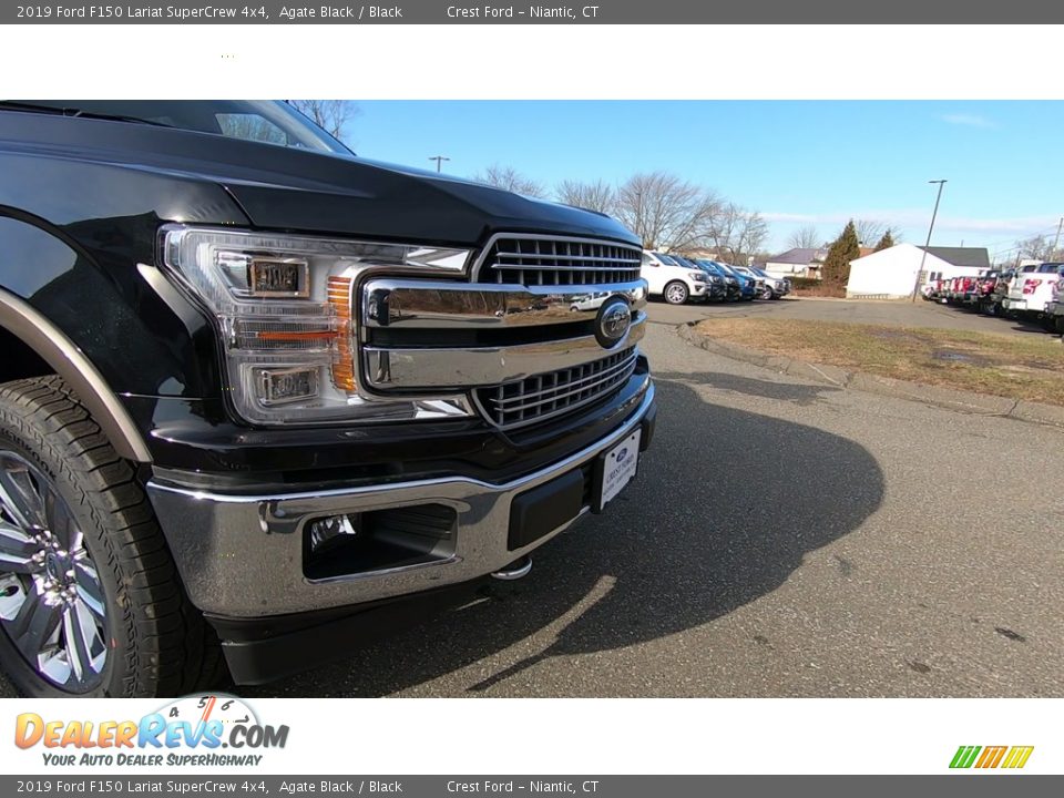 2019 Ford F150 Lariat SuperCrew 4x4 Agate Black / Black Photo #29