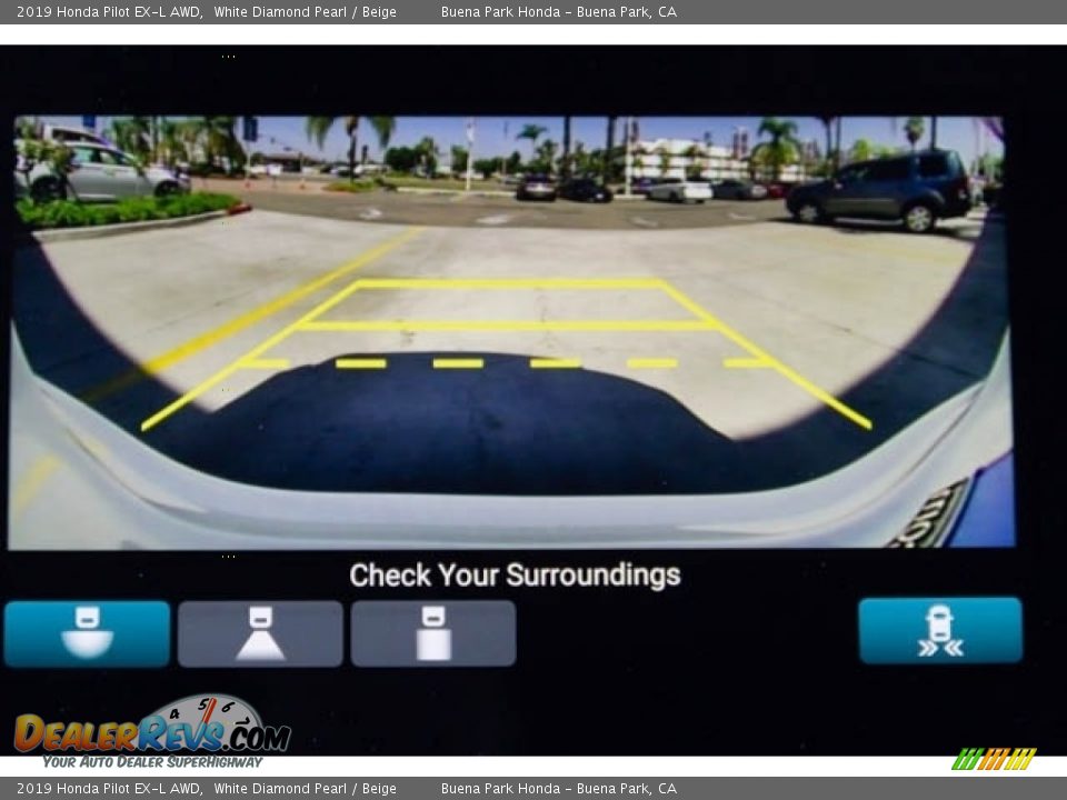 2019 Honda Pilot EX-L AWD White Diamond Pearl / Beige Photo #15