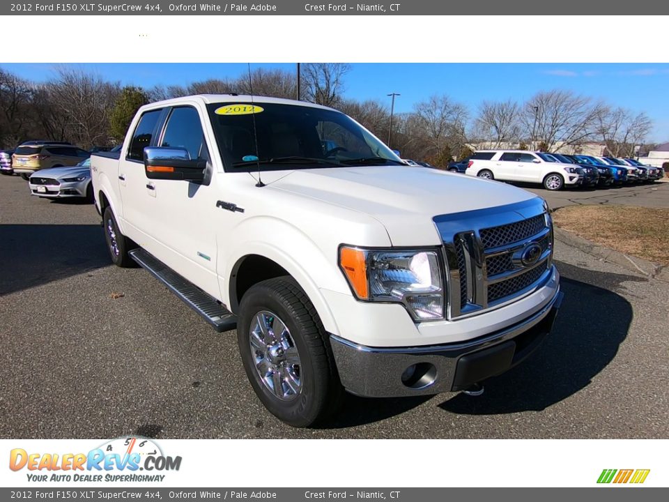 2012 Ford F150 XLT SuperCrew 4x4 Oxford White / Pale Adobe Photo #1