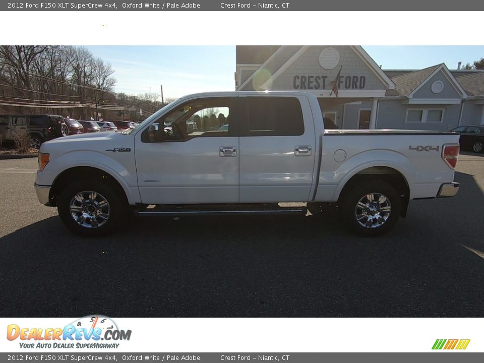2012 Ford F150 XLT SuperCrew 4x4 Oxford White / Pale Adobe Photo #4