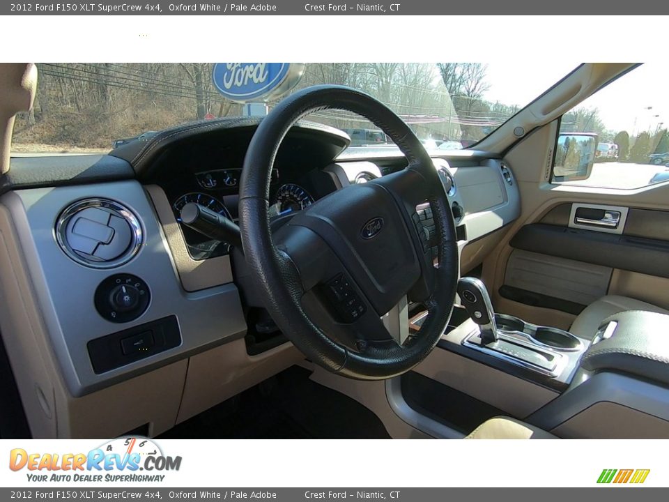 2012 Ford F150 XLT SuperCrew 4x4 Oxford White / Pale Adobe Photo #11