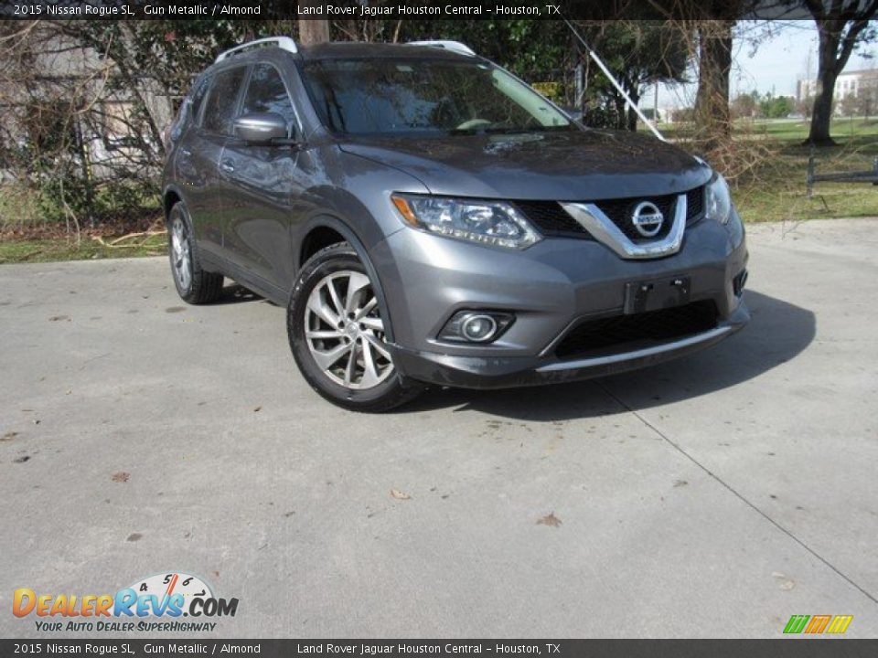 2015 Nissan Rogue SL Gun Metallic / Almond Photo #1