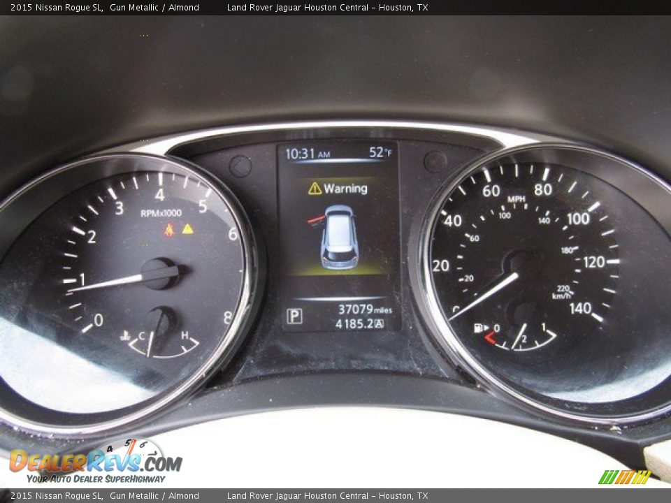 2015 Nissan Rogue SL Gun Metallic / Almond Photo #29