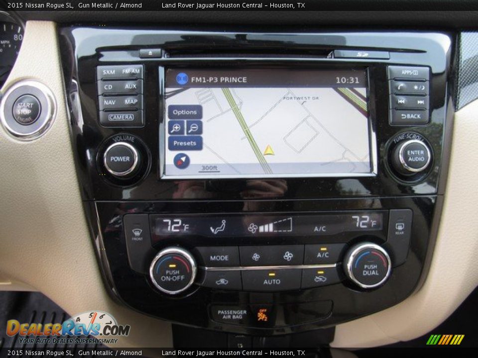 2015 Nissan Rogue SL Gun Metallic / Almond Photo #30