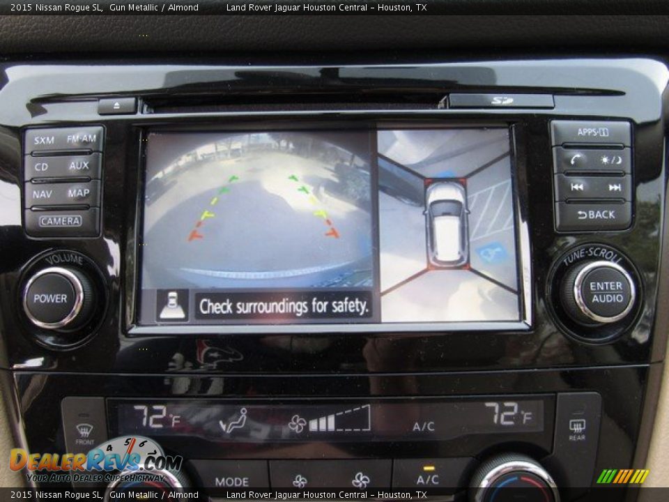2015 Nissan Rogue SL Gun Metallic / Almond Photo #31