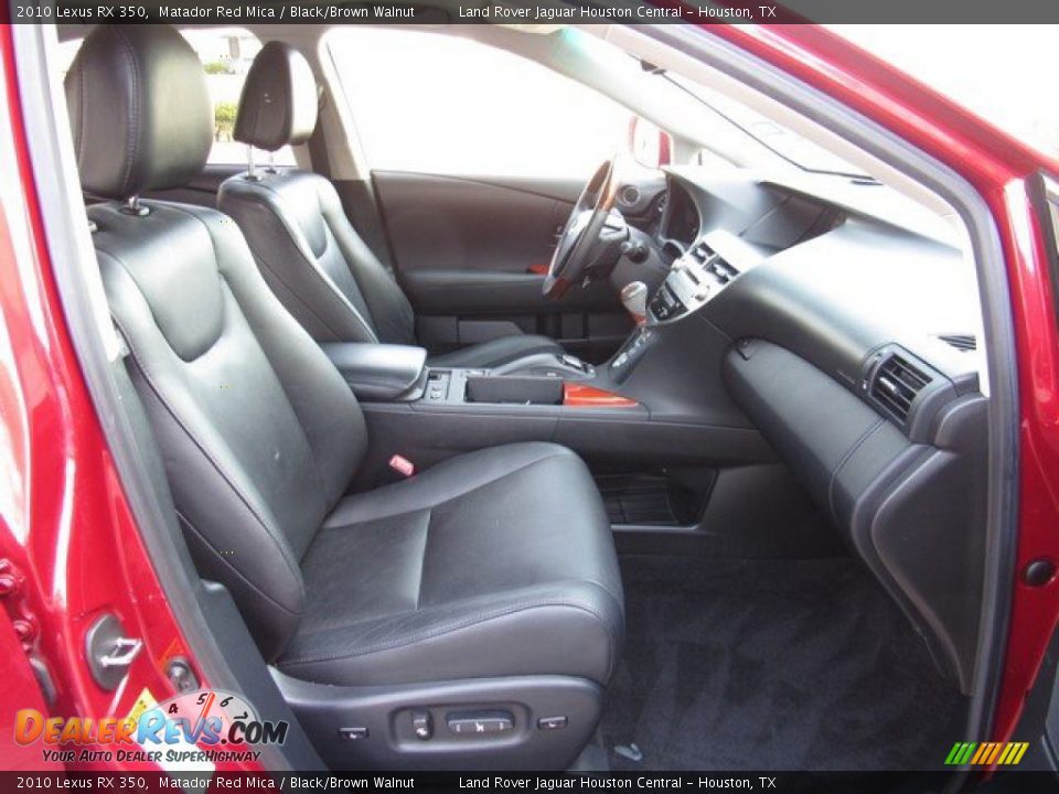 2010 Lexus RX 350 Matador Red Mica / Black/Brown Walnut Photo #3