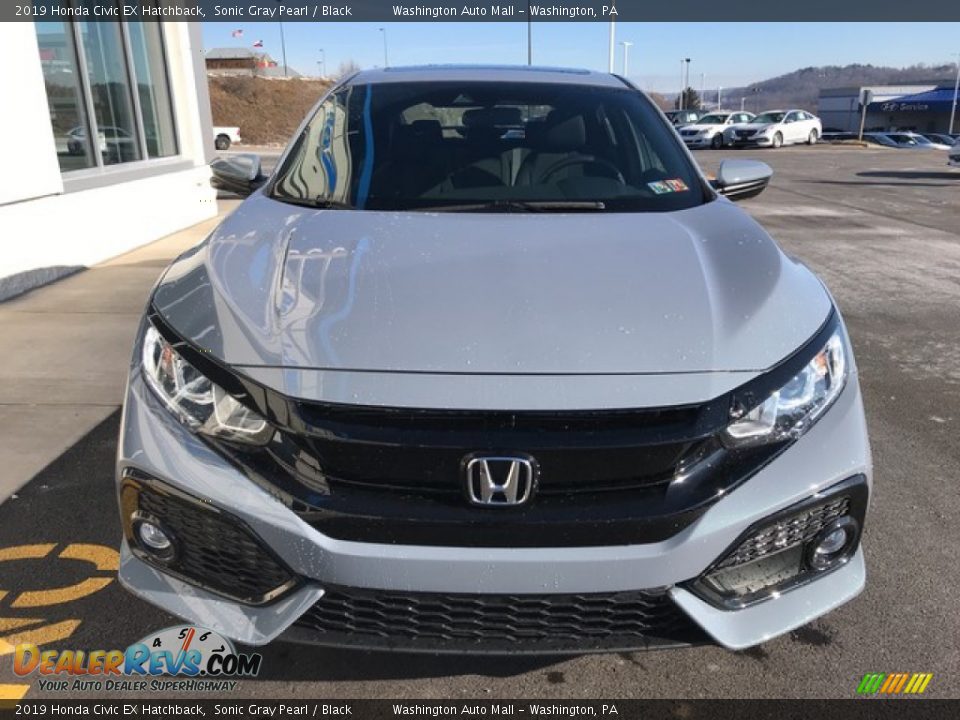 2019 Honda Civic EX Hatchback Sonic Gray Pearl / Black Photo #4
