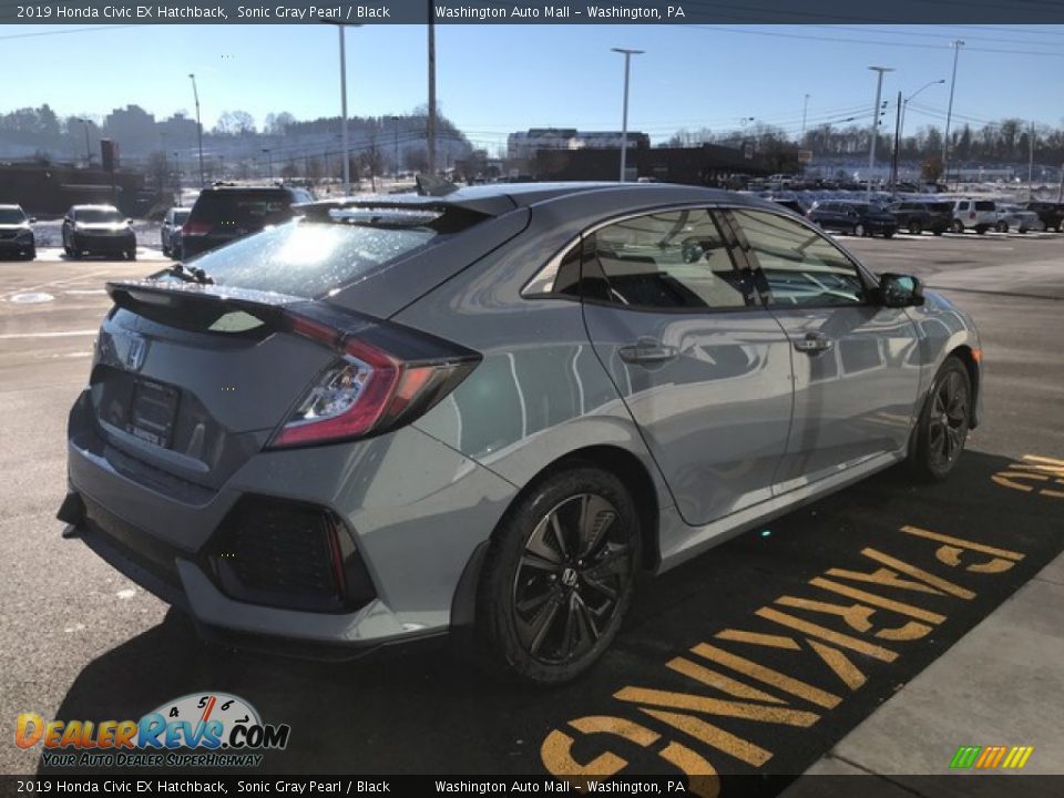 2019 Honda Civic EX Hatchback Sonic Gray Pearl / Black Photo #6