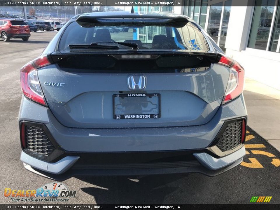 2019 Honda Civic EX Hatchback Sonic Gray Pearl / Black Photo #7