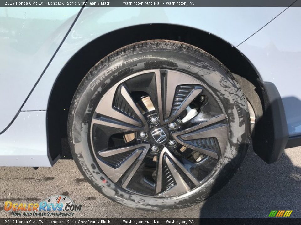 2019 Honda Civic EX Hatchback Sonic Gray Pearl / Black Photo #9