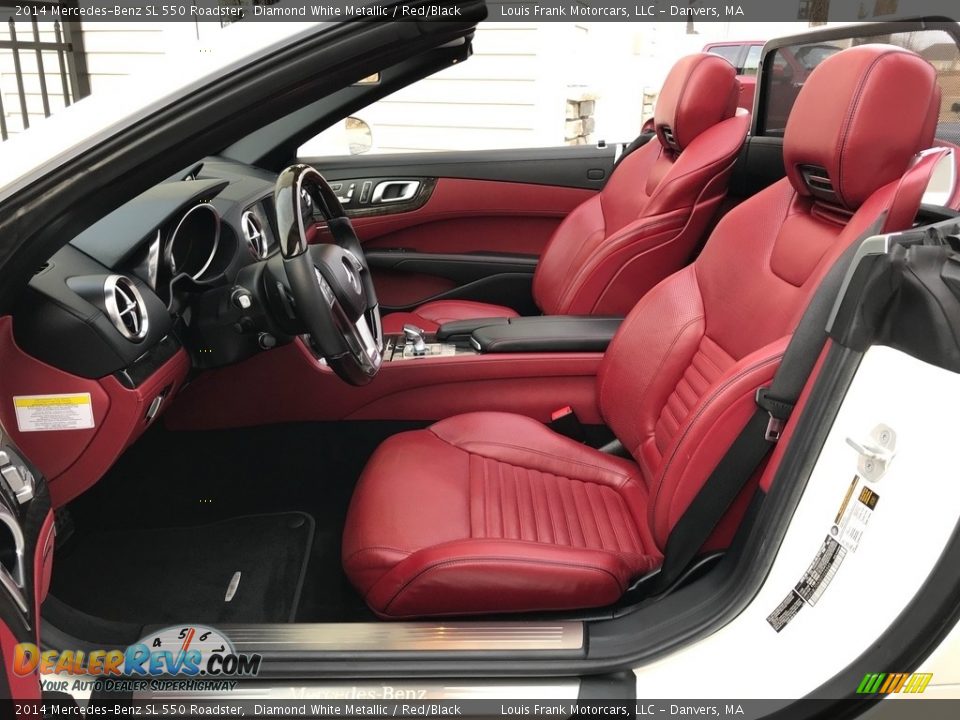 2014 Mercedes-Benz SL 550 Roadster Diamond White Metallic / Red/Black Photo #3