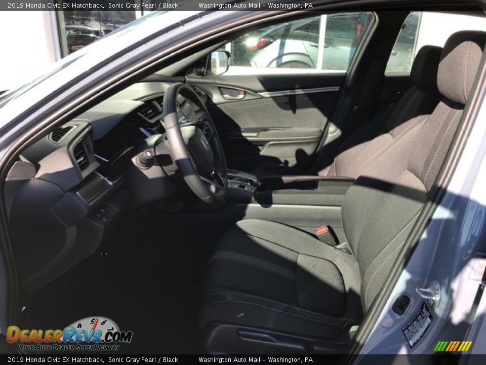 2019 Honda Civic EX Hatchback Sonic Gray Pearl / Black Photo #14